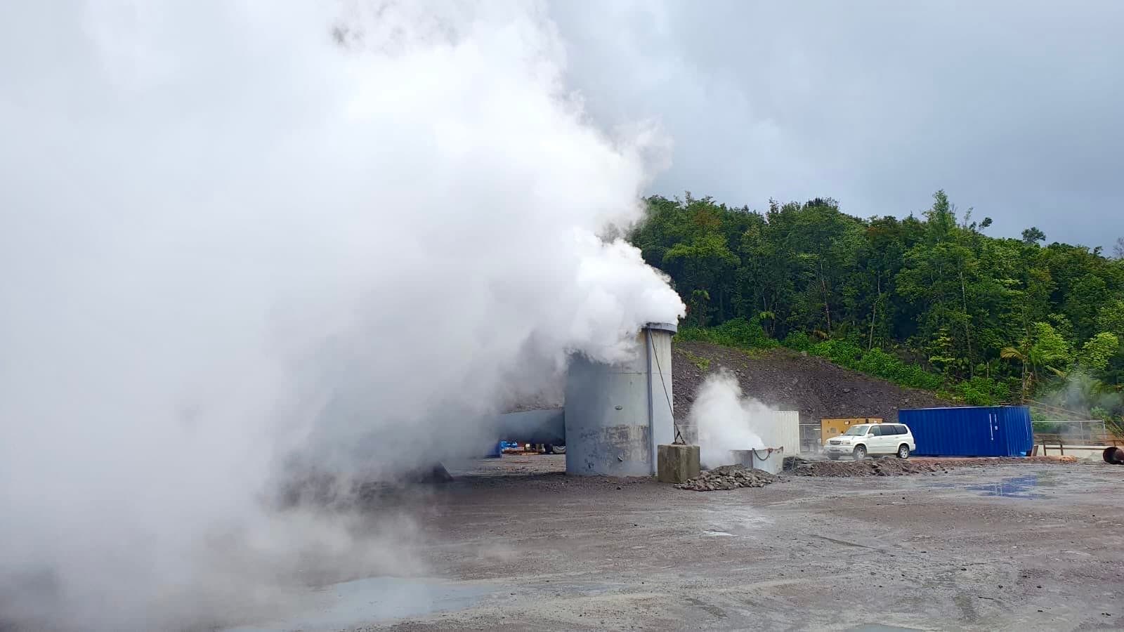 Geothermal power plant in Dominica